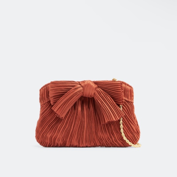 Loeffler Randall Rochelle Mini Bow Clutch. Terra. - Picture 1 of 11